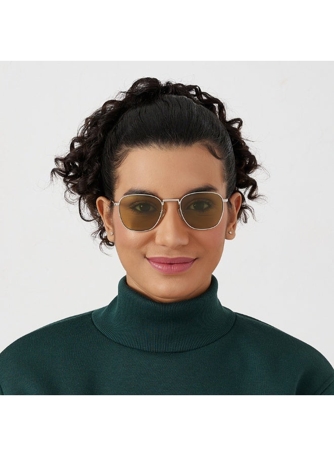 بلاك أوت نظارات شمسية للجنسين مربعة بحماية من الأشعة فوق البنفسجية رمادي، أزرق - Image 4